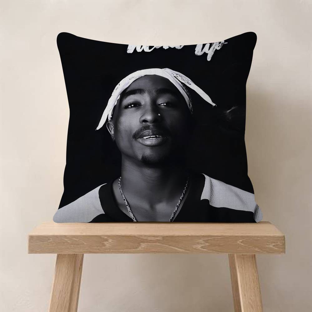 PC Tupac SShakur Pillow Cover Sofa Cushion Cover Home Room Decoration Children Gift