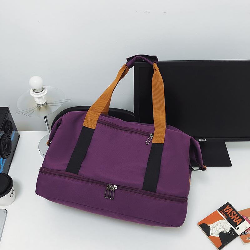 Дорожная сумка большой вместимости с отделением для сухого/мокрого белья и отделением для обуви - Oxford Canvas, портативная сумка для фитнеса