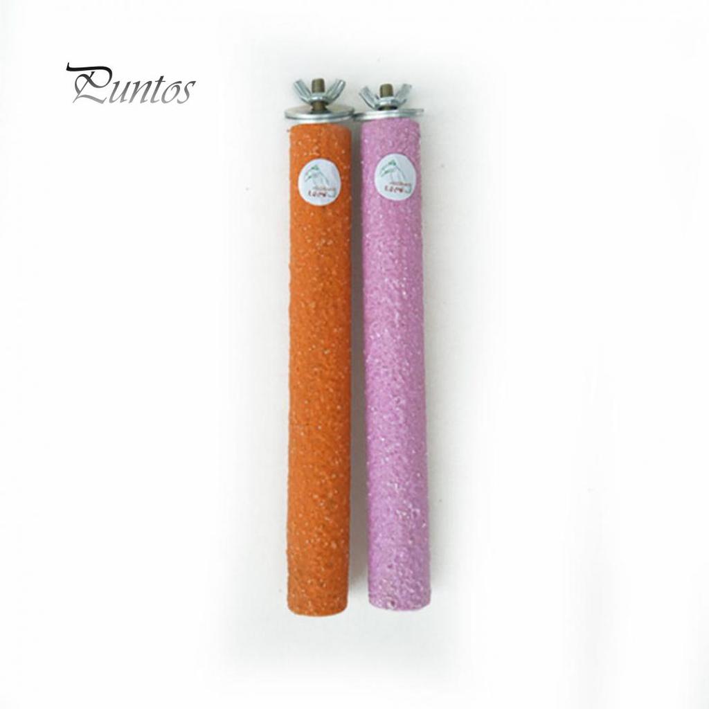 Шлифовальная жердочка с крепежем в клетку попугаю