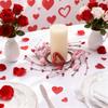 Valentine Candle Rings Wreaths Heart Berries Candle Holders Mini Wreaths for Party Wedding Window Table Centerpieces