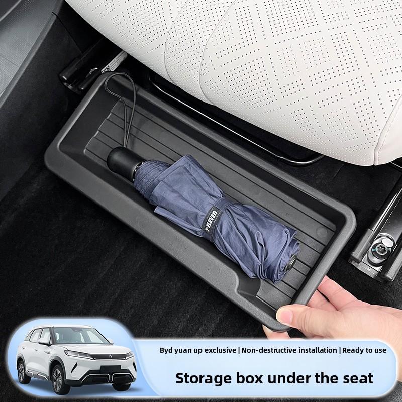 For BYD Atto2 Yuan Up Under Seat Storage Box Main Co-pilot Lower Layer Storage Box Interior Modification Car Accessories
