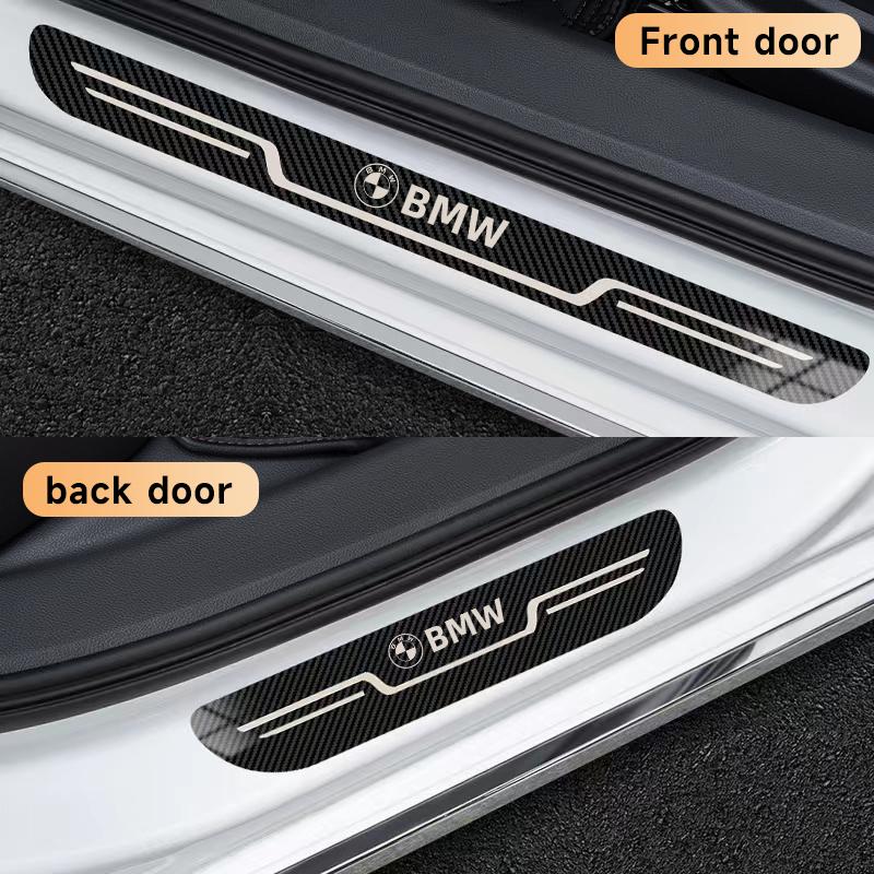 Stainless Steel Car Door Sill Scuff Plate For BMW M M3 M5 X1 X3 X5 X6 E90 E91 E92 E93 M3 E60 Anti-Scratch Seal Tang Protection