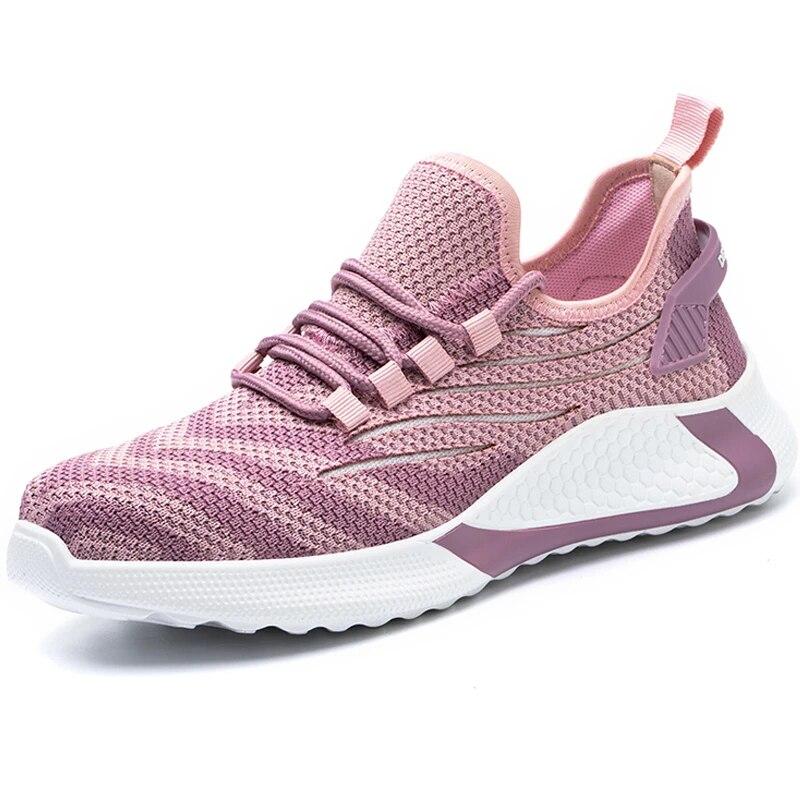 Est Рабочая обувь, женская защитная обувь с защитой от ударов и проколов, мужская защитная обувь со стальным носком, легкие удобные кроссовки