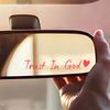 Trust In God Mirror Decal, Car Decals For Women, Faith Mirror Decal, Cute Vinyl Decal, Christian Car Mirror Decal, Religious Car