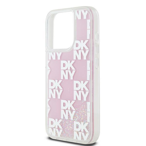 Dkny Dkhcp15Llcpepp Iphone 15 Pro6.1 Różowy/Pink Hardcase Liquid Glitter Multilogo