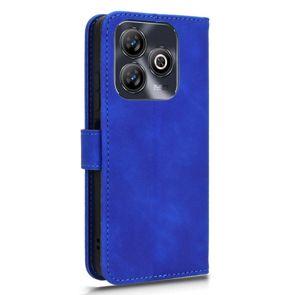 Кожаный чехол для ZTE Blade A75 4G с приятной на ощупь поверхностью, противоударный, кошелек-книжка с откидной крышкой для телефона