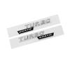2pcs ABS Car Fender Turbo 4MATIC Logo Emblem Badge Sticker For Mercedes Benz A45 C117 CLA 35 45 GLA45 X247 GLE53 AMG Accessories AD1