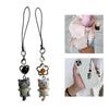 Phone Charm Keychain Detachable Cat Phone Strap Lanyard for Women Girls Bag Backpack Ornament Car Key Holder Jewelry
