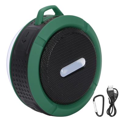 C6 Bluetooth-динамик с присоской-карабином, водонепроницаемый мини-сабвуфер для занятий спортом на открытом воздухе, зеленый