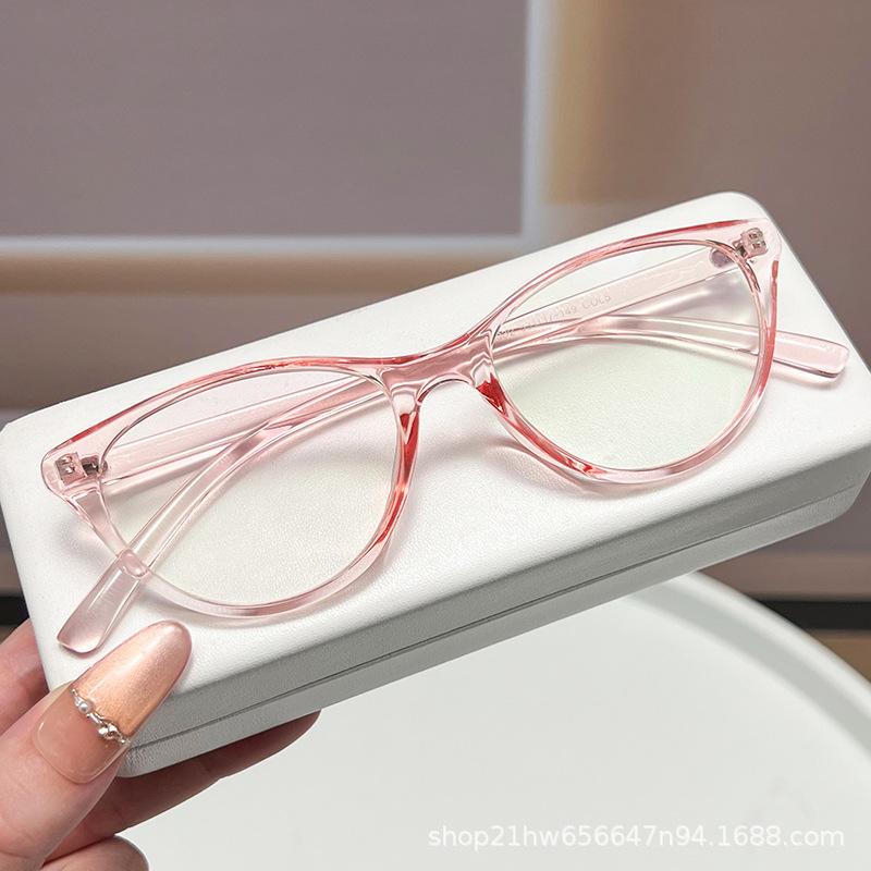 Retro round frame reading glasses middle-aged and elderly high definition comfortable reading glasses ultra-light live broadcast anti-blue reading gla