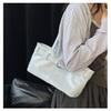 Chic Minimalist Solid Color Shoulder Bag New Retro Faux Leather Handbag Trendy Street Style Commuter Purse KTB