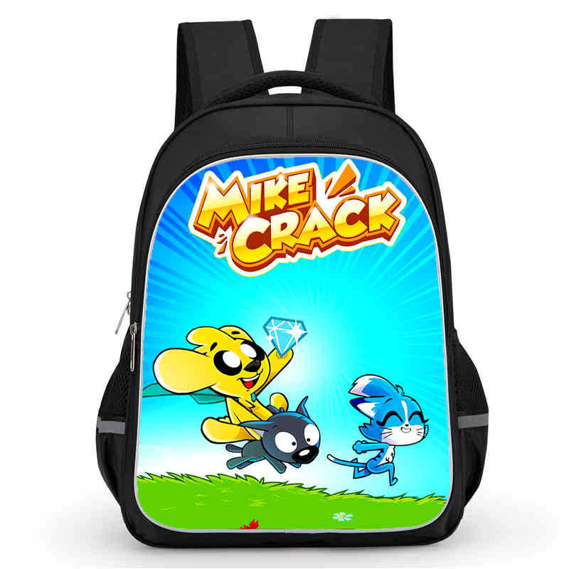 Школьный рюкзак Mikecrack Высококачественная печать Многофункциональный Оксфордский на молнии Легкий рюкзак