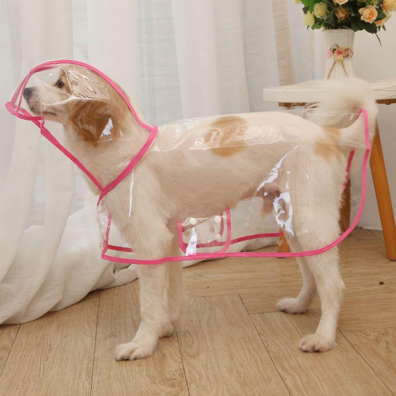 Однотонный дождевик для домашних животных для маленьких и средних собак, непромокаемый пончо для щенков, плащ-дождевик, пудель, одежда-талисман, chubasquero perro