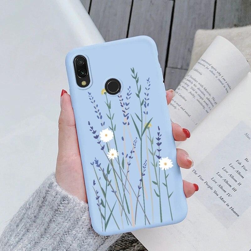 Redmi Note 7 Pro 7S Funda Rainbow Heart Vintage Flowers Leaves Чехол для телефона Мягкий силиконовый чехол-бампер для Xiaomi Redmi Note 7 Противоударная защитная сумка