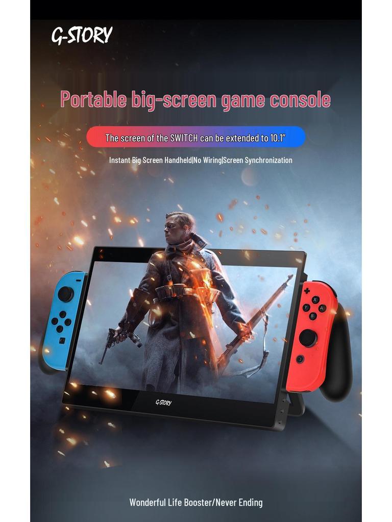 GSTORY 10.1-inch Portable Monitor for Nintendo Switch