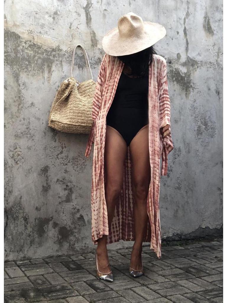 Европейский и американский хлопковый принт свободный пляжный кардиган накидка