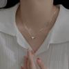 Delicate Heart Pendant Necklace Jewelry Fashion Forward Heart Choker Pendant Necklace Clavicular Chain for Gatherings