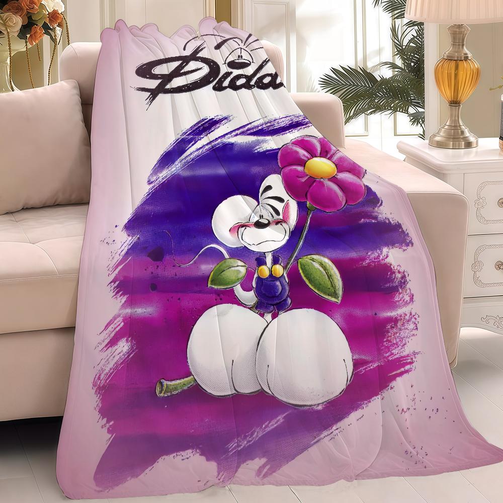 Cartoon D-Diddl-S Cute Blanket Warm Soft Suitable For Bedroom Sofa Bed Living Room Office Travel Camping Gifts