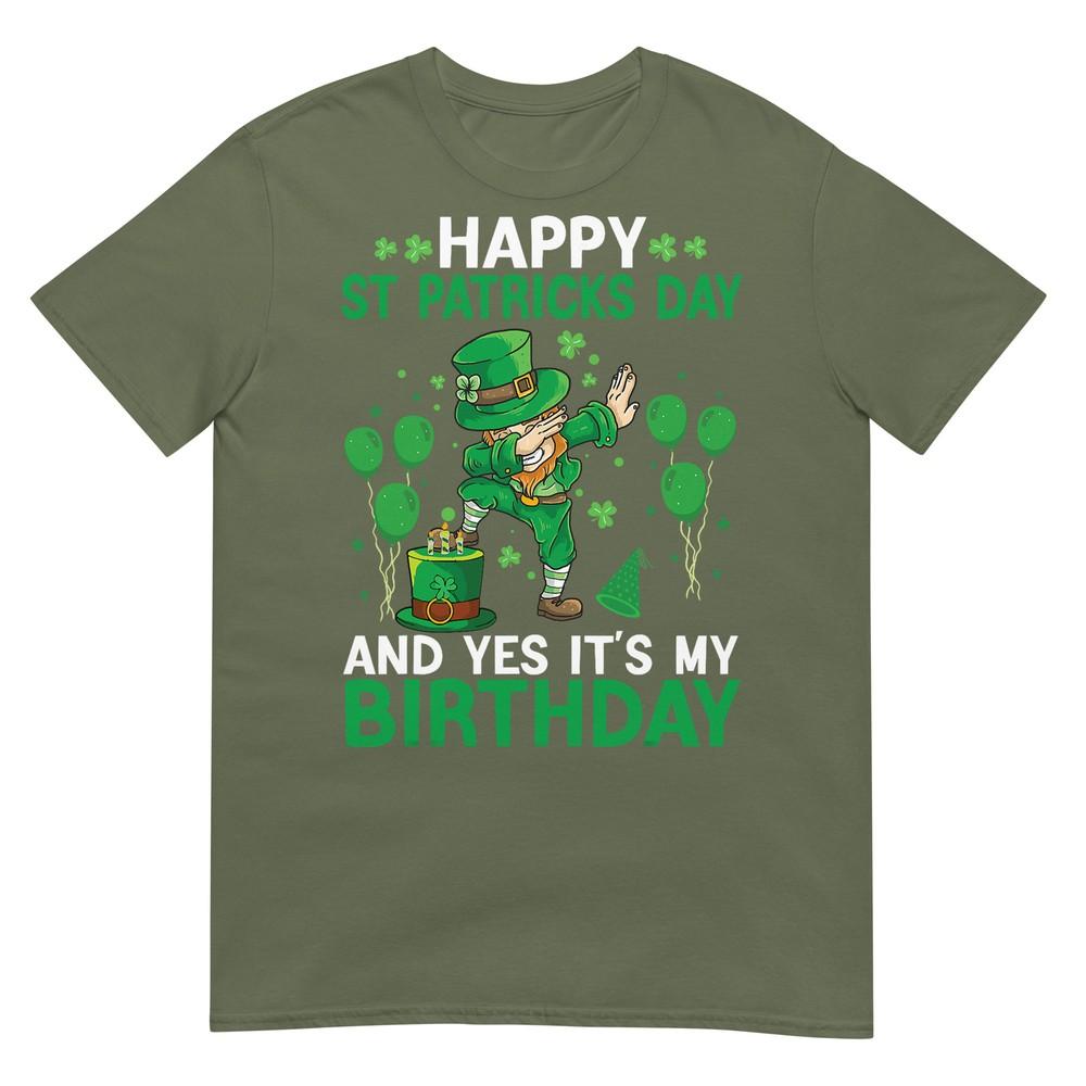 Birthday St Patricks Day Boys Dabbing Leprechaun Unisex Kids TShirt