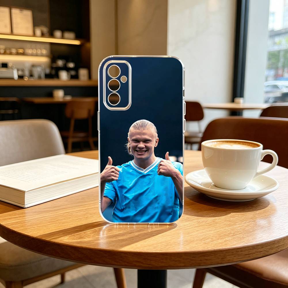 F-Футбол E-Эрлинг Х-Холанд Чехол для телефона для SamsungA10,12,20,21S,30,31,40,50,51,52,70,71 Прозрачный чехол