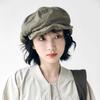 Asymmetric Cloud Beret Cap Street Style Women Artist Hat Simple Retro Octagonal Hat School