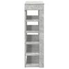 Shoe Rack Concrete Grey 80 x 30 x 98 cm Particleboard