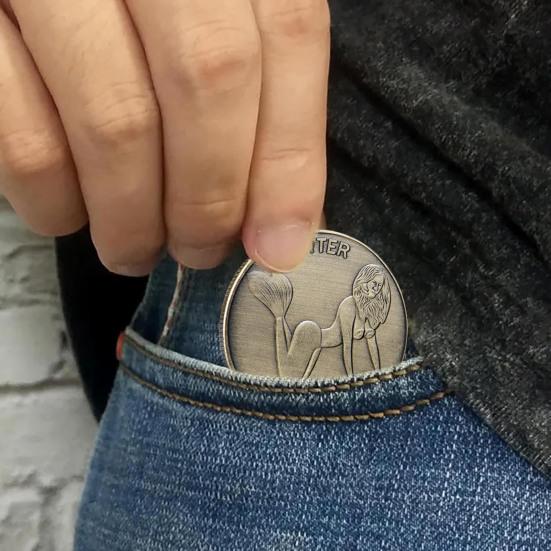 Yousheng Couples Challenge Coin Сексуальная женская двухсторонняя монета коллекционная любовная монета для взрослых монета вызова счастливая жетон для девушек для мужчин и женщин вечер свидания