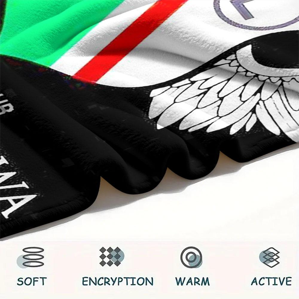 1PC Legia Warszawa Patterned Flannel Blanket Suitable For All Seasons for Home Decor Warmth and Comfort Gifts Holiday Present