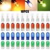 10pcs W2W T5 12v 1.2w Car Halogen Lamp Instrument Lights Dashboard Bulb Auto Interior Light Car Styling Blue Red Amber Yellow