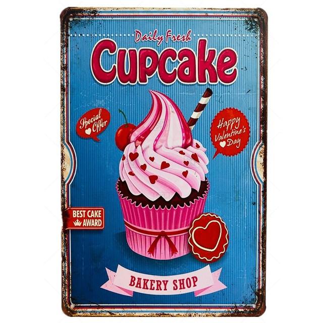 Винтажные металлические жестяные вывески для папы, барбекю, гамбургера, хот-дога, пиццы, картофеля фри, кекса, мороженого, фаст-фуда, Настенный декор для кухни, кафе, закусочной