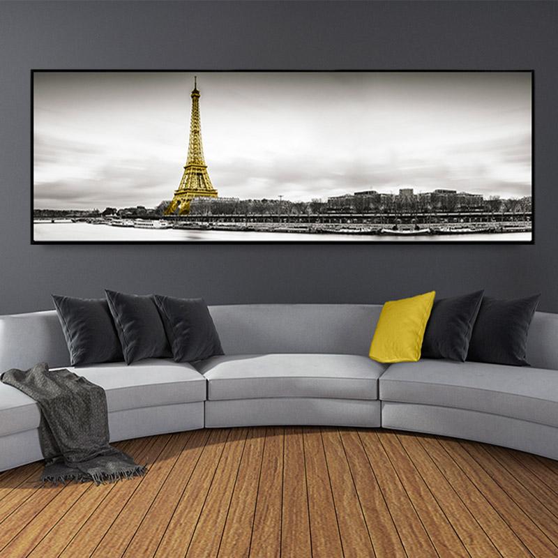 Nordic Black and White Painting Landscape Painting Bird Tree Mural Living Room Canvas Printing Modern Home Decoration No Frame