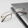 Классическая мужская квадратная оправа для очков с двойным лучом 2024 года в металлической оправе