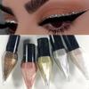 Glitter Sequins Eyeliners Eye Shadow Diamond Shiny Eye Liners Eyeshadow Waterproof MakeUp Beauty for Women Cosmetics Silver Rose