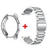 Ремешок+Чехол для Samsung Galaxy Watch 6 5 4 44мм 40мм Classic 46мм 42мм Браслет из нержавеющей стали Ремешок для Galaxy Watch 3 5 Pro 41 45мм