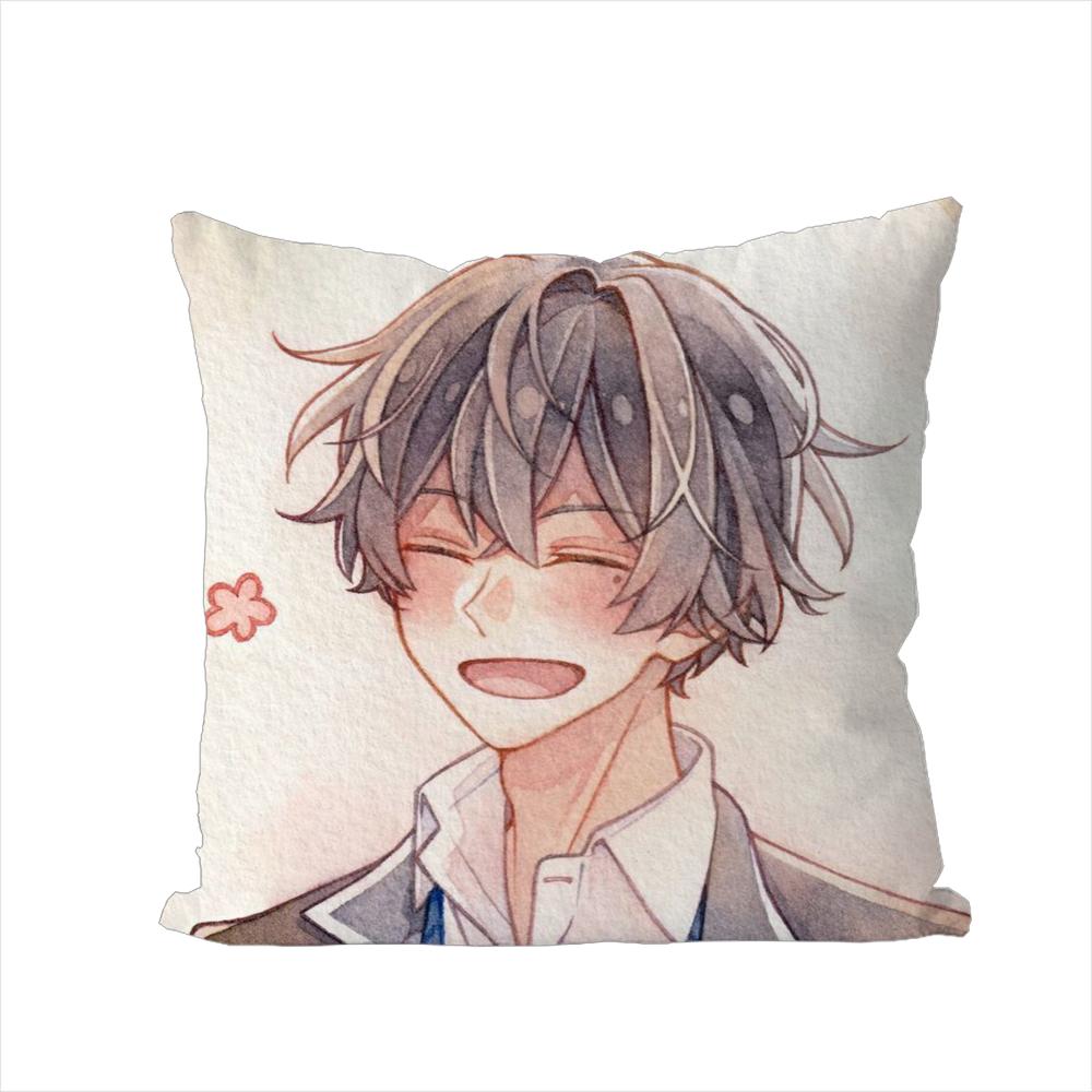 SSasaki And Miyano Pillow Case For Car Sofa Decorative Home Doublesided Print Plush Square Throw Pillow Cushion Cover