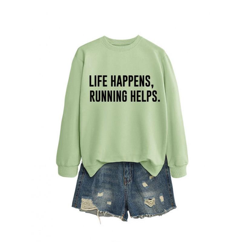 Womens Oversized Casual Long Sleeve Hoodie Sweatshirt With Print Design Comfort Fit