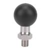 1.5 Inch Ball Head with 1 2 Thread Stainless Steel Screw Rod Rubber Ball Mount Use with Connecting Rod and Base