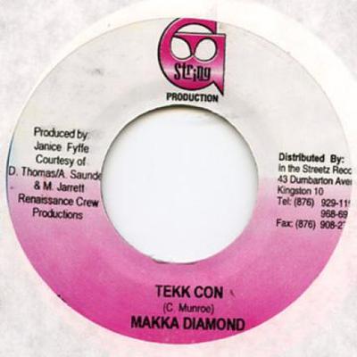 7-дюймовая пластинка MACKA DIAMOND - Tekk Con G String 2004 Ямайка Регги, Ска и Даб