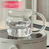 Creative Coffee Mug Heat Resistant Glass Mug with Handle Water Cups Milk Juice Big Handrip Drinking Glasses Mugs Coffee Cups