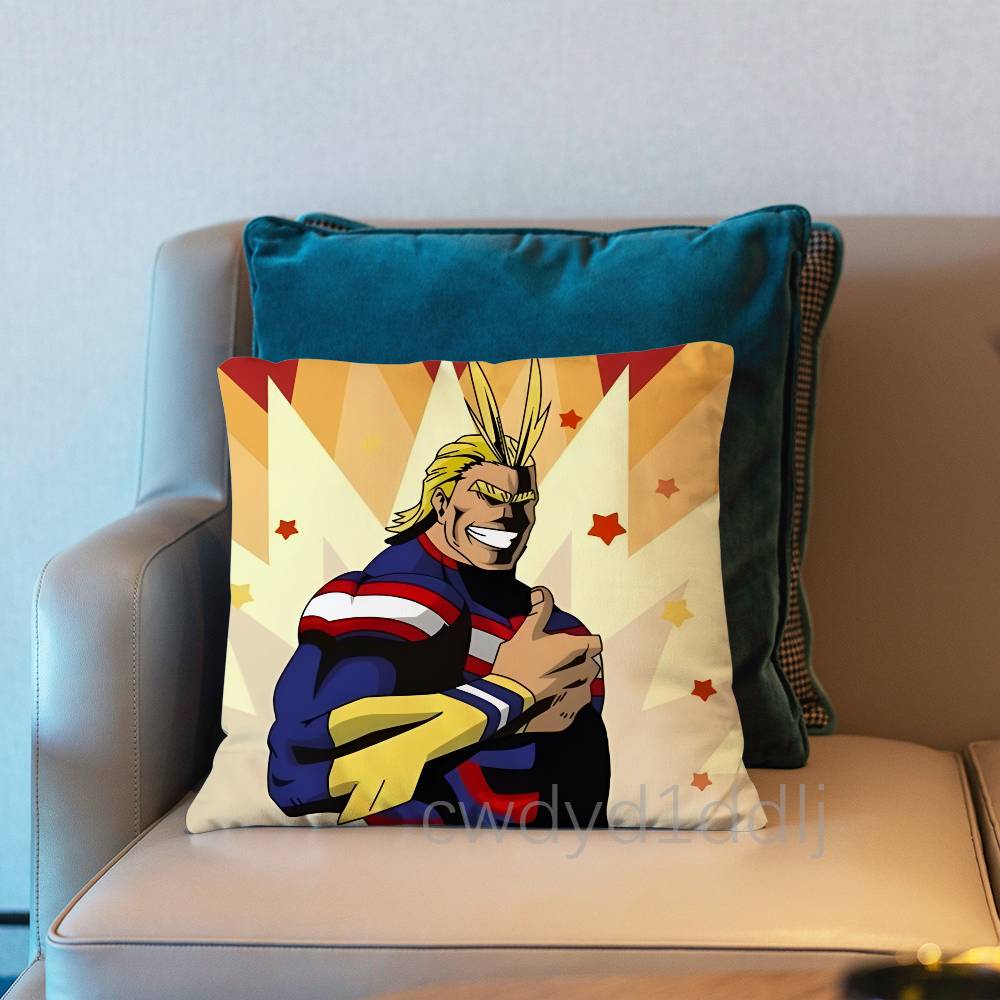 Hero AAll Might AAcademia Pillow Case Cover Square Sofa With For Pattern Comfortable Cushion suitable Of Room