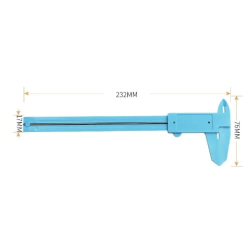 Plastic ABS Caliper, 150mm, for Measuring Inner and Outer Diameters, Non-Magnetic, Lightweight, Portable, nogi1