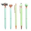 Flowing Glitter Writing Tool 5PCS Metal Diamond Ballpoint Pens, with Sparkling Rhinestone Decor, Crystal Office Pen Smooth Press Mechanism Pen,