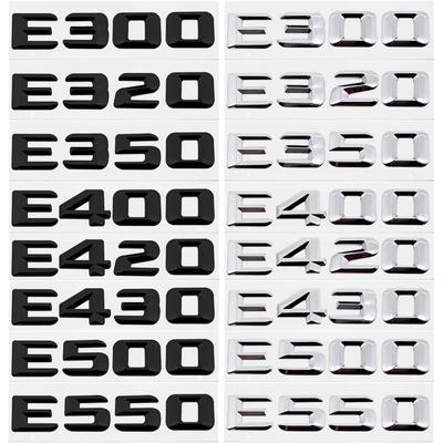 Наклейка с буквами на задний багажник автомобиля, эмблема на задний багажник для E-класса E300 E320 E350 E400 E420 E430 E500 E550, логотип, наклейка
