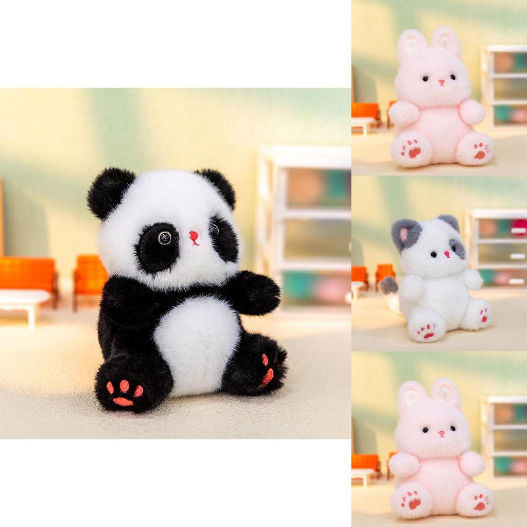 Плюшевая игрушка Пингвин Медведь Кролик из коротковорсовой мягкой ткани для детей и коллекционеров