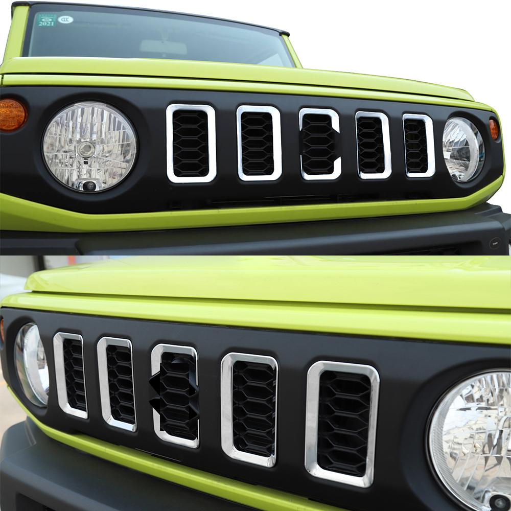Декоративная накладка на решетку переднего бампера для Suzuki Jimny 2019 2020 2026-2026 Рамка сетки решетки Внешние аксессуары для автомобиля