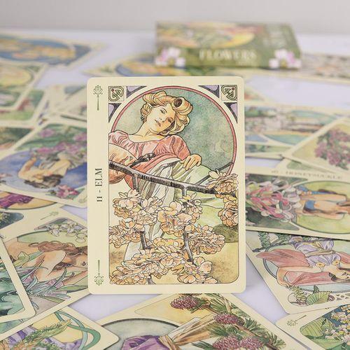 Карты Таро, прочные, яркие, полностью английская версия, игровые карты для семейной вечеринки, подарки для цветов Oracle
