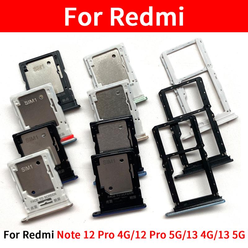 2 шт./лот Подходит для мобильного телефона Xiaomi Redmi Note 13 12 Pro 4G 5G Новый Боковой лоток для SIM-карты Держатель слота для чипа Карман