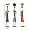 Set of 3 Pcs Handmade Metal Fashion Dolls with Umbrella Decorative Showpiece Items for Home Decor 30.48 Cm
