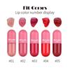 Fit Colors Mini Capsule Lip Gloss, 5-цветный набор, бархатная матовая чашка, жидкая помада Show Color