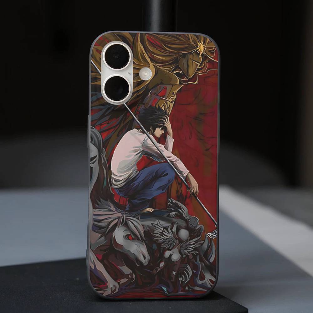 Япония Аниме Тетрадь Смерти Для IPhone 16 15 11 12 13 14 17 Pro Max PLUS Pro Мягкий Гофрированный Силиконовый Задний Чехол для Телефона